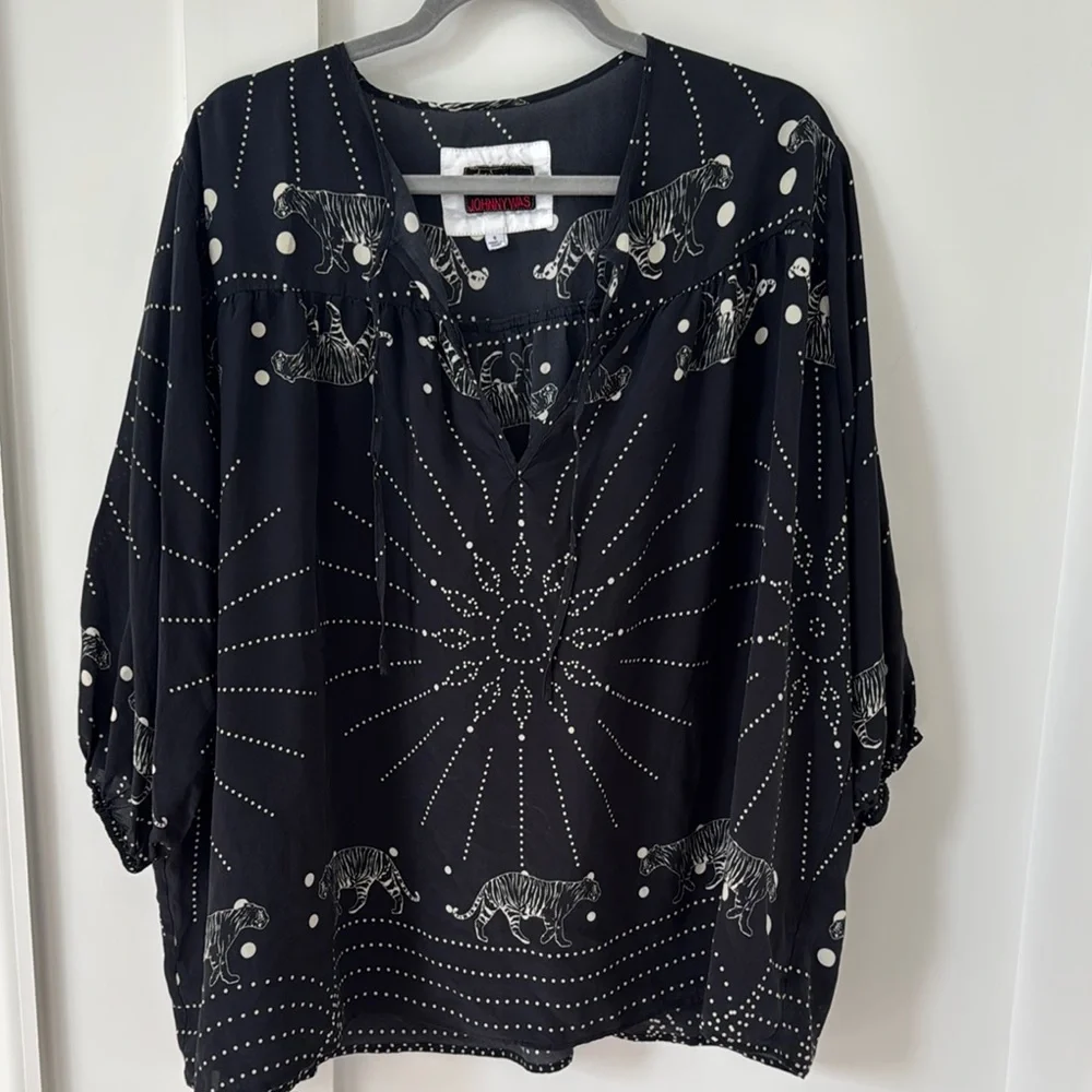 JOHNNY WAS Biya Alisha Blouse Size S_4